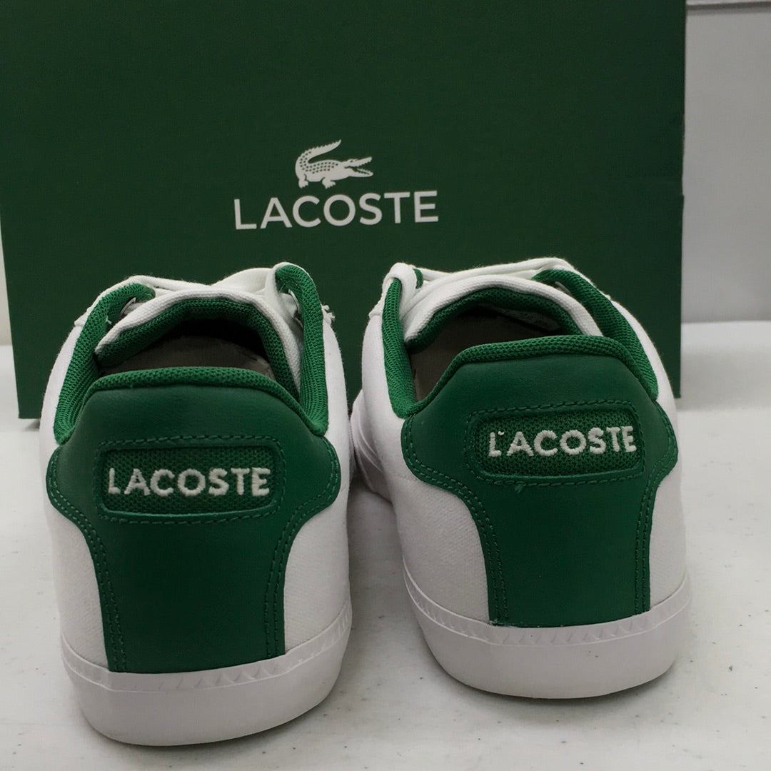 LACOSTE GRAD VULC TSP US SPM CNV WHT/GRN 7-29SPM0050082