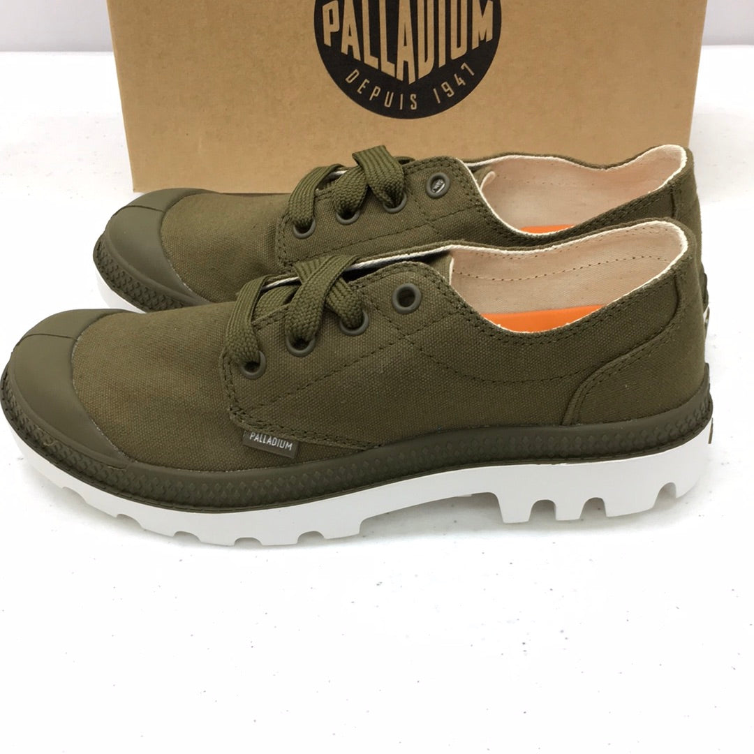 Palladium   72885-328 Blanc OX DK OLIVE/WHITE