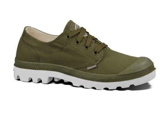 Palladium   72885-328 Blanc OX DK OLIVE/WHITE