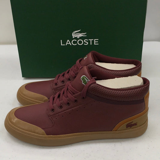 LACOSTE 4HND.30 416 2 SPM LTH/SYN DK RED/TAN 7-32SPM0085DR3