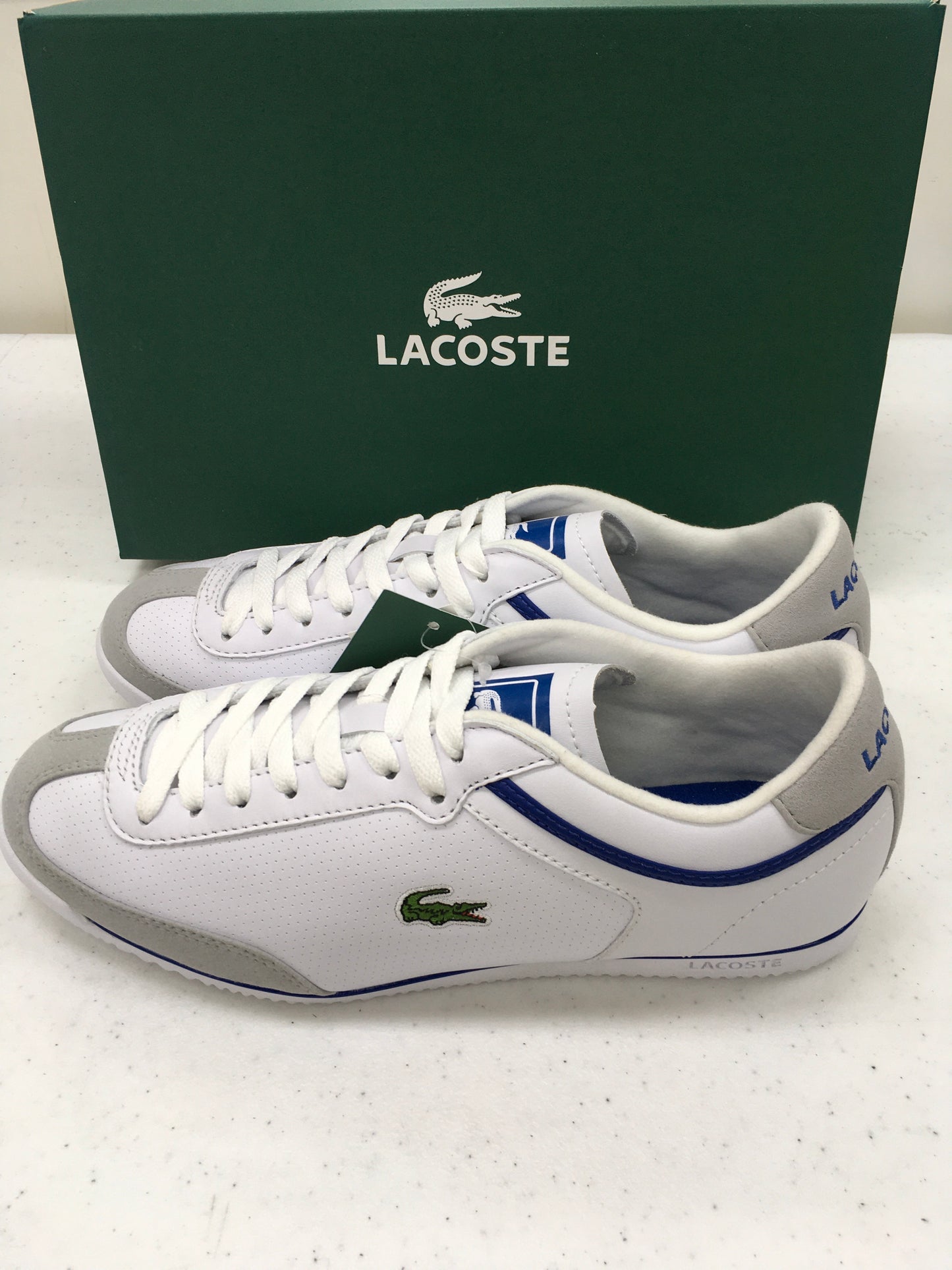 LACOSTE CAREW SPM LTH/SDE WHT/BLU 7-21SPM1251080