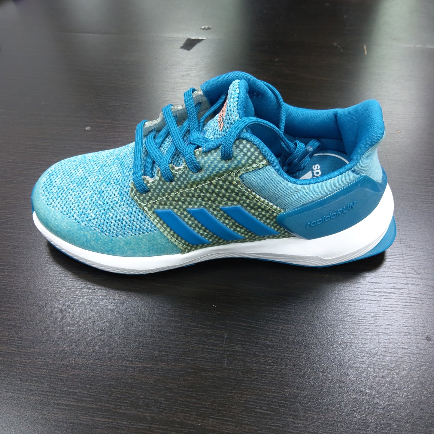 Adidas-girls-rapidarun-running-shoe-energy-aqua-sun-glow-mystery-petrollittle-BY8973 Pre School