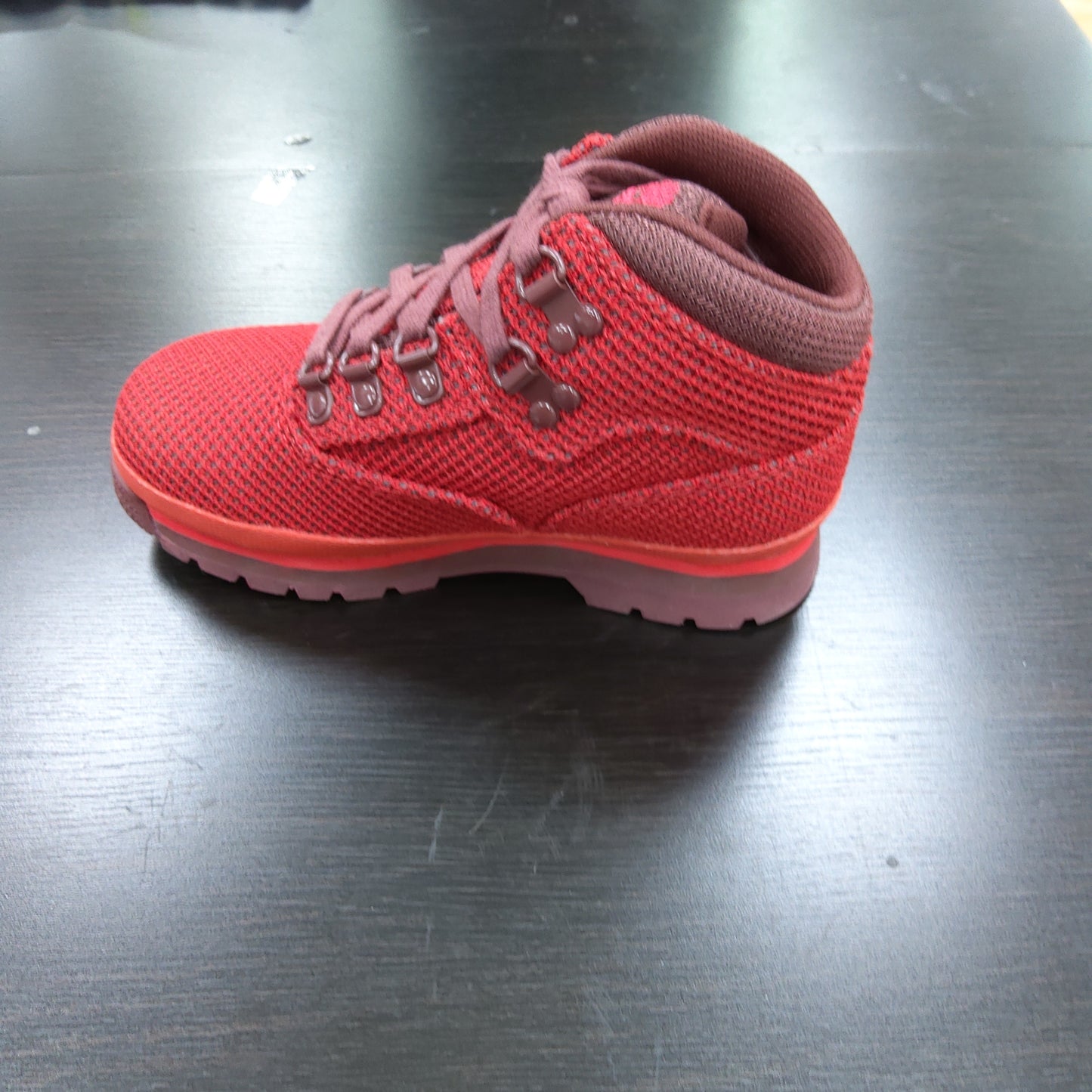 Timberland Kids Unisex Euro Hiker Fabric (Little Kid) Haute Red  Pre School