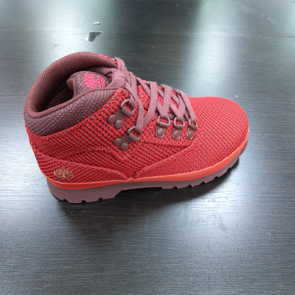 Timberland Kids Unisex Euro Hiker Fabric (Little Kid) Haute Red  Pre School