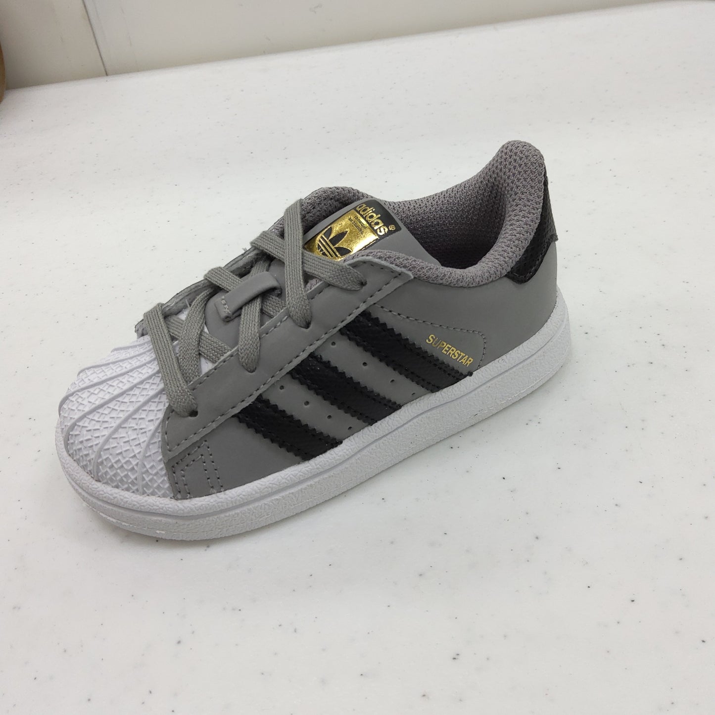 Adidas Superstar I  CHSO Grey/Collegiate Black/Running White Toddler C77911