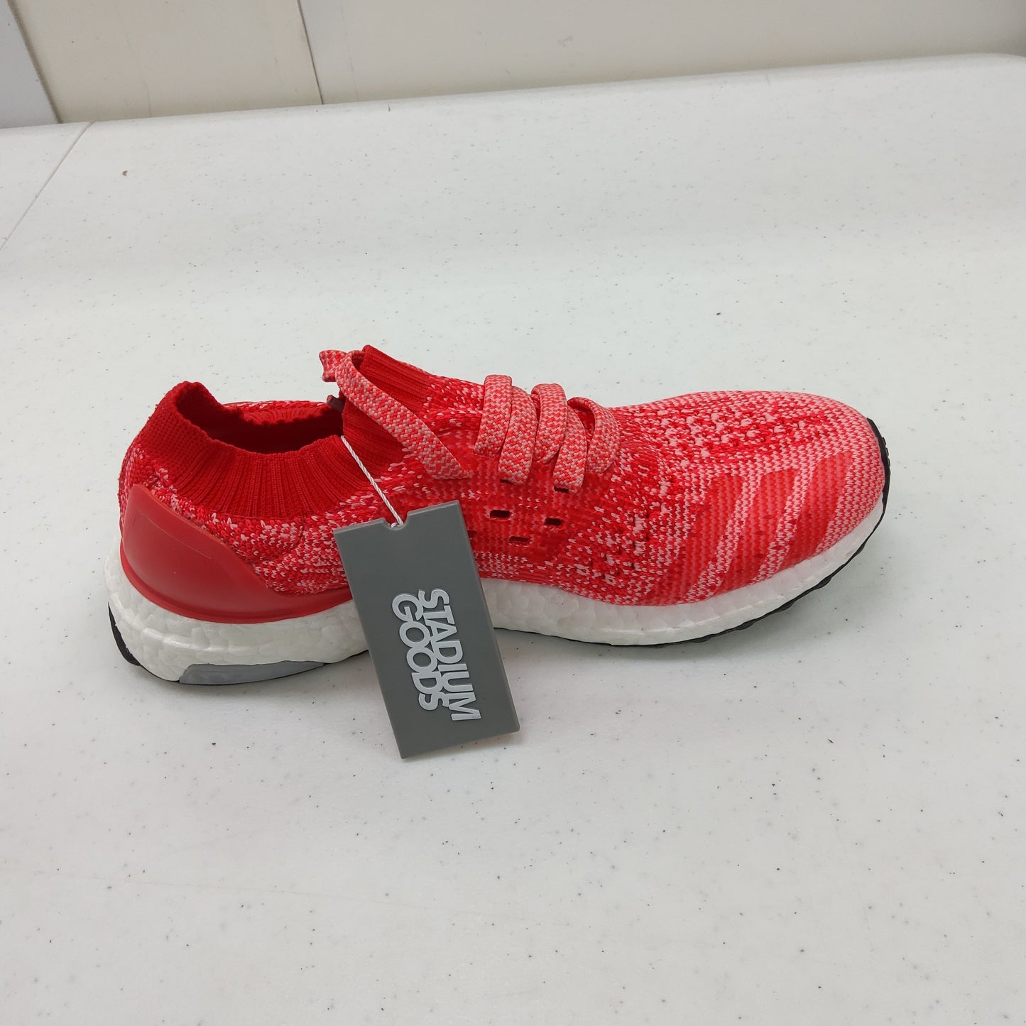 Adidas Unisex-Child Ultraboost Uncaged Running Shoe, Ray Red/Ray Pink/Shock Red, BA8296 Grade School