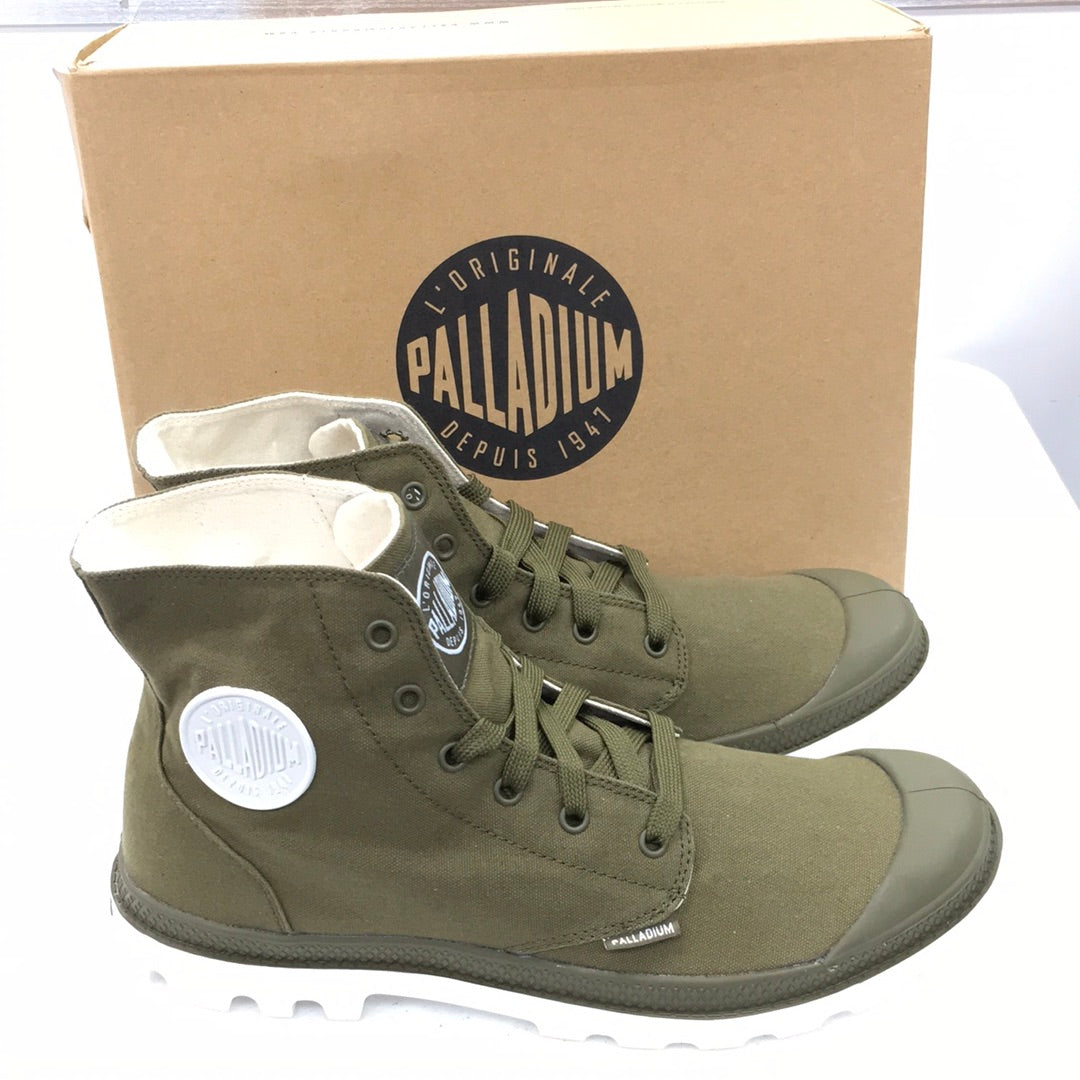 PALLADIUM BLANC HI DK OLIVE/WHITE 72886328