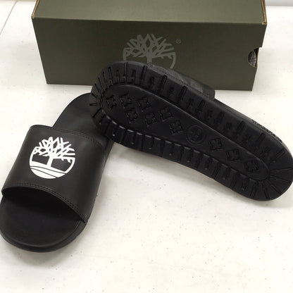 TIMBERLAND PLAYA SANDS SLIDE BLACK W WHITE MENS TB 0A24VP 015