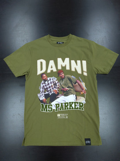 JUREN DAMN! TEE -OLIVE