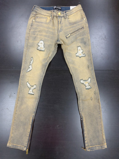 JUREN JET MED SAND WHASH DENIM JEANS