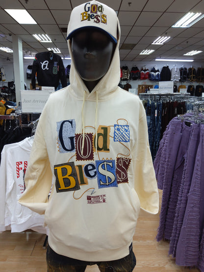 JUREN GODBLESS HOODIES - NATURAL