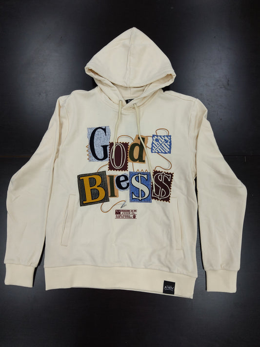 JUREN GODBLESS HOODIES - NATURAL