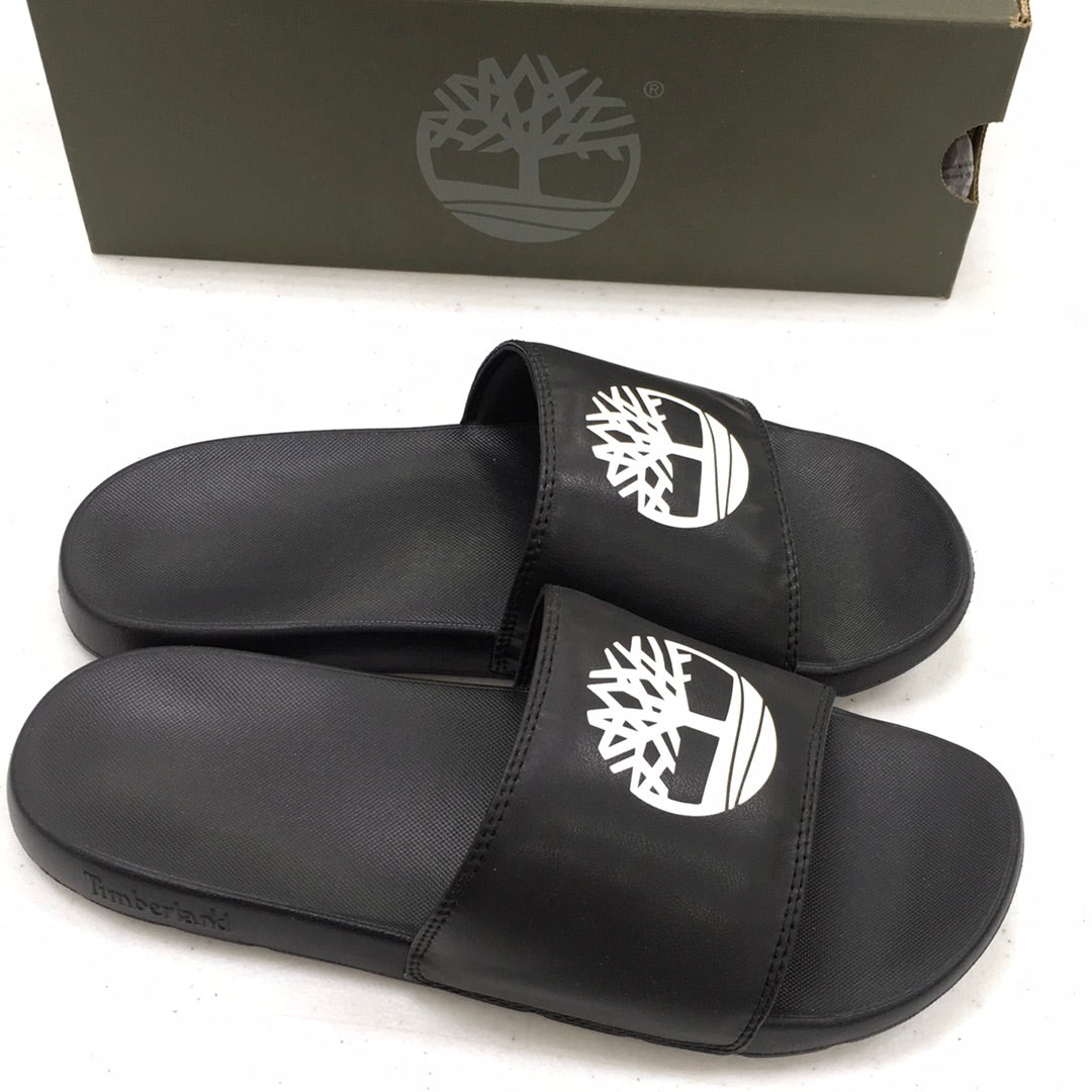 TIMBERLAND PLAYA SANDS SLIDE BLACK W WHITE MENS TB 0A24VP 015