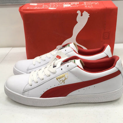 PUMA CLYDE LEATHER FS WHITE-TEAM REGAL RED 352773 06