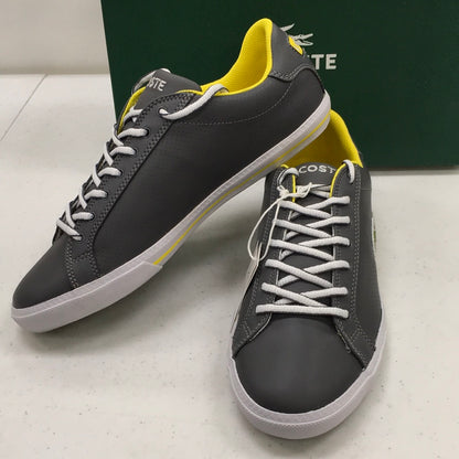 LACOSTE GRAD VULC US SPM LTH/SYN GRY/YLW 7-25SPM300671H