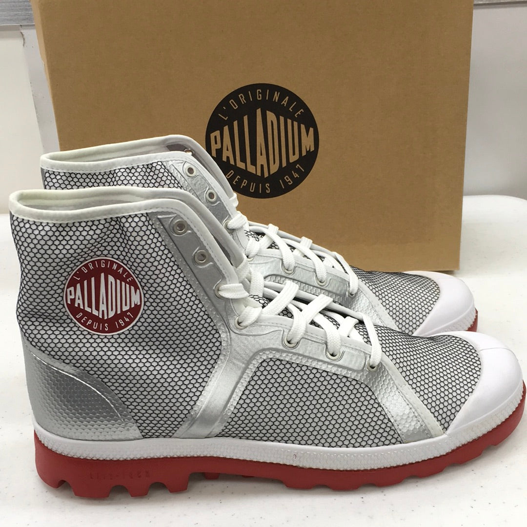 PALLADIUM CITY TECH MEN'S 03009085 SILVER/WHT/RED