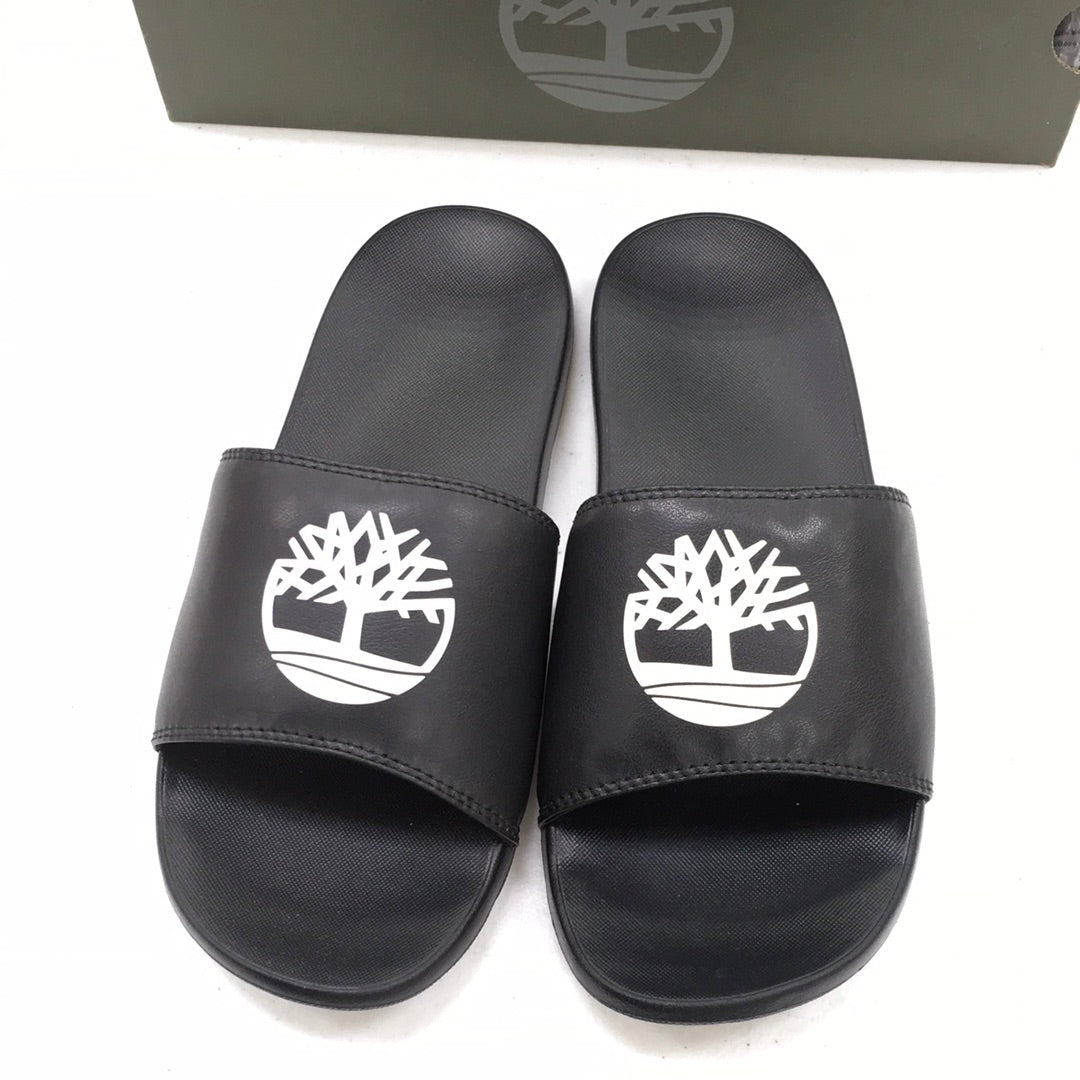 TIMBERLAND PLAYA SANDS SLIDE BLACK W WHITE MENS TB 0A24VP 015