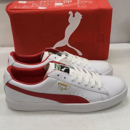 PUMA CLYDE LEATHER FS WHITE-TEAM REGAL RED 352773 06