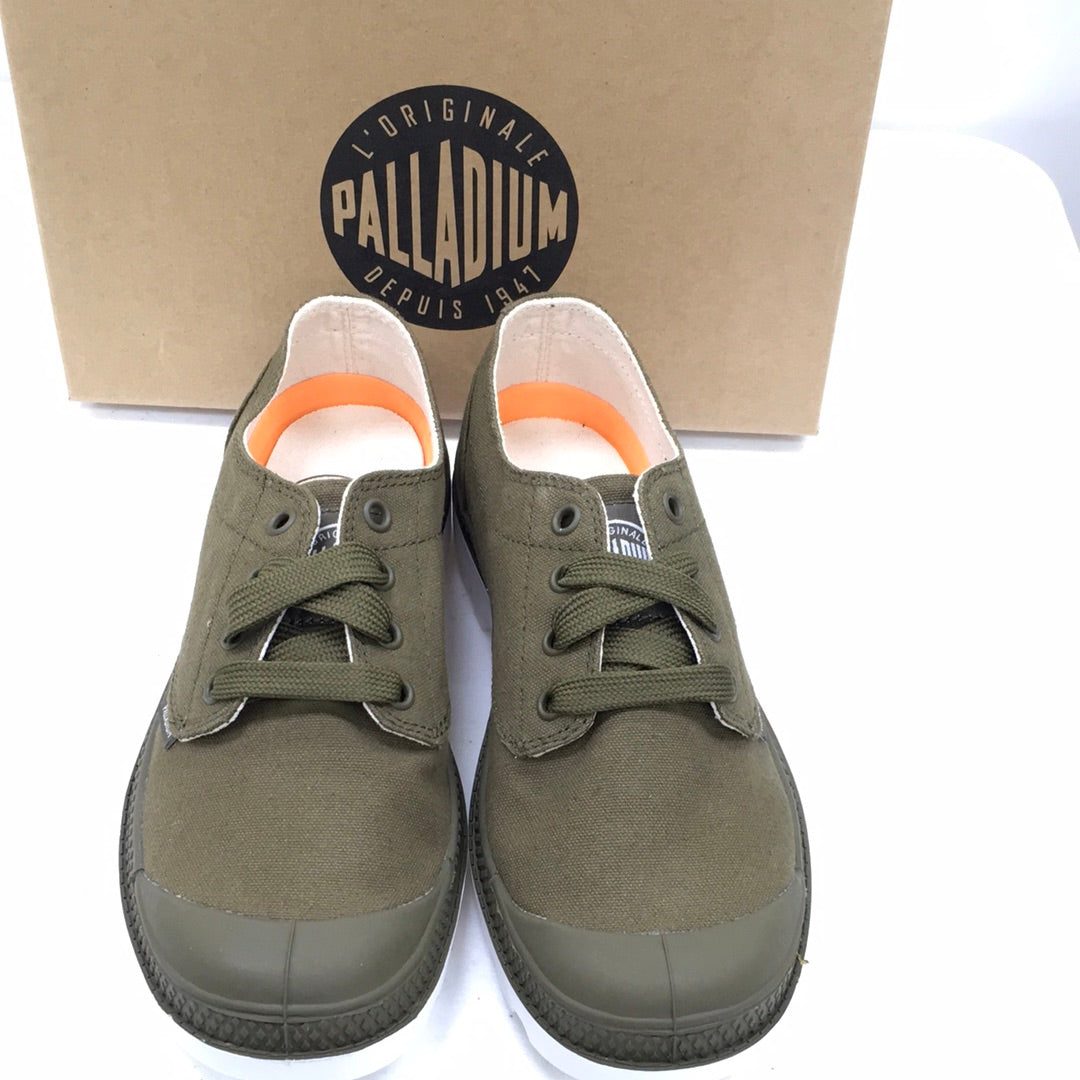 Palladium   72885-328 Blanc OX DK OLIVE/WHITE