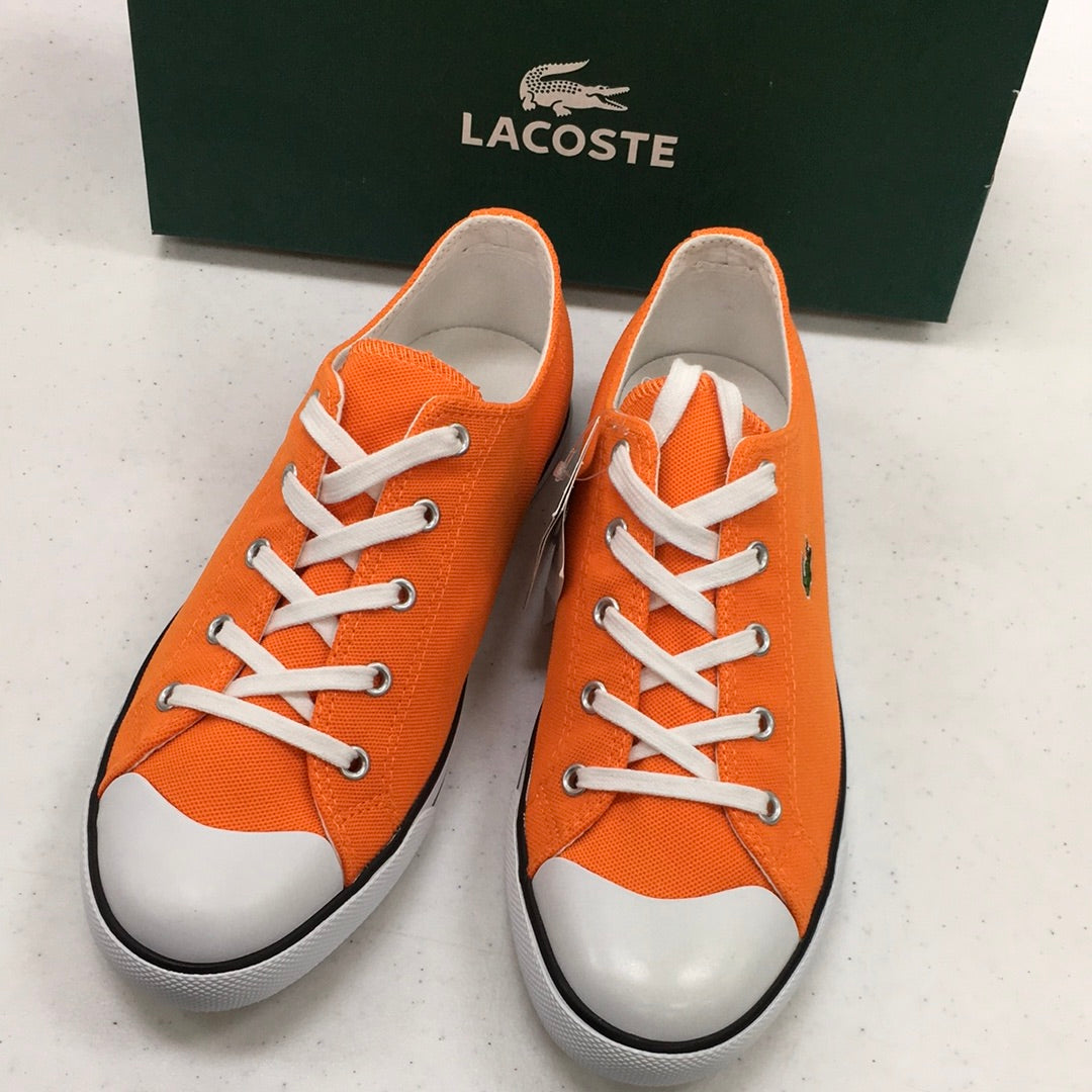 LACOSTE SCARPE TELA GRIGIO L27 SRM ORANGE