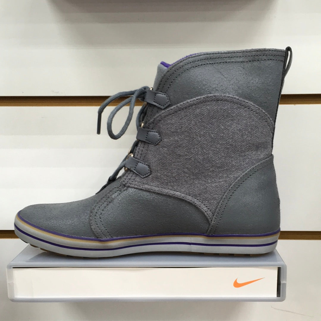 Nike Carico Boots 530910-051 Lace Ups Gray Grey Purple Womens