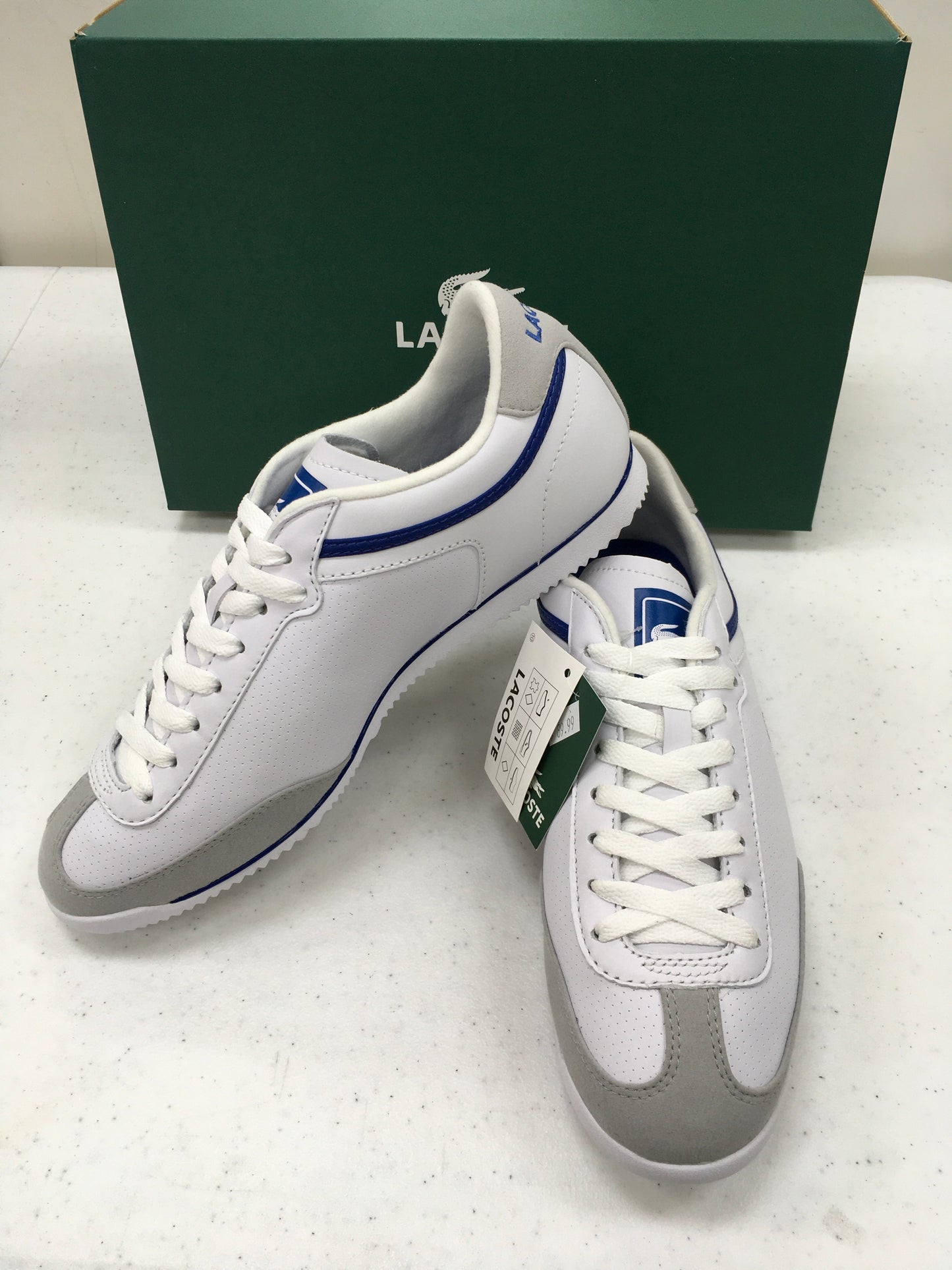 LACOSTE CAREW SPM LTH/SDE WHT/BLU 7-21SPM1251080