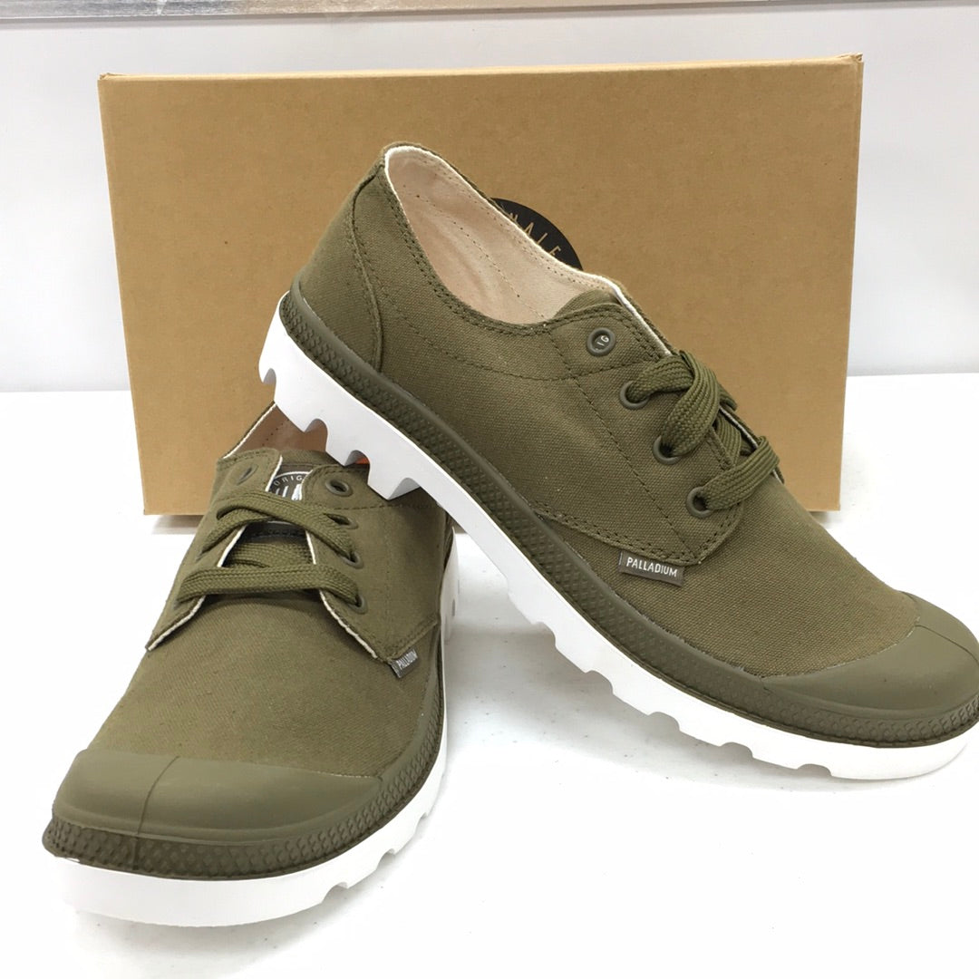 PALLADIUM BLANC OX DK OLIVE/WHITE 72885328