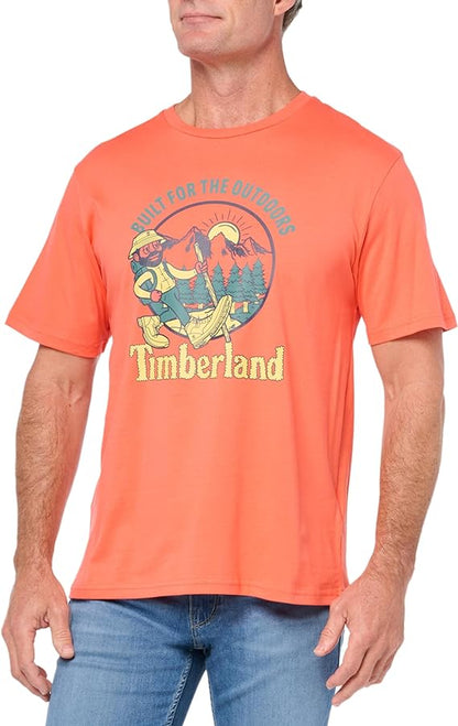 TIMBERLAND HIKE OUT GRAPHIC  T-Shirt  CORAL TB0A5YMB 880