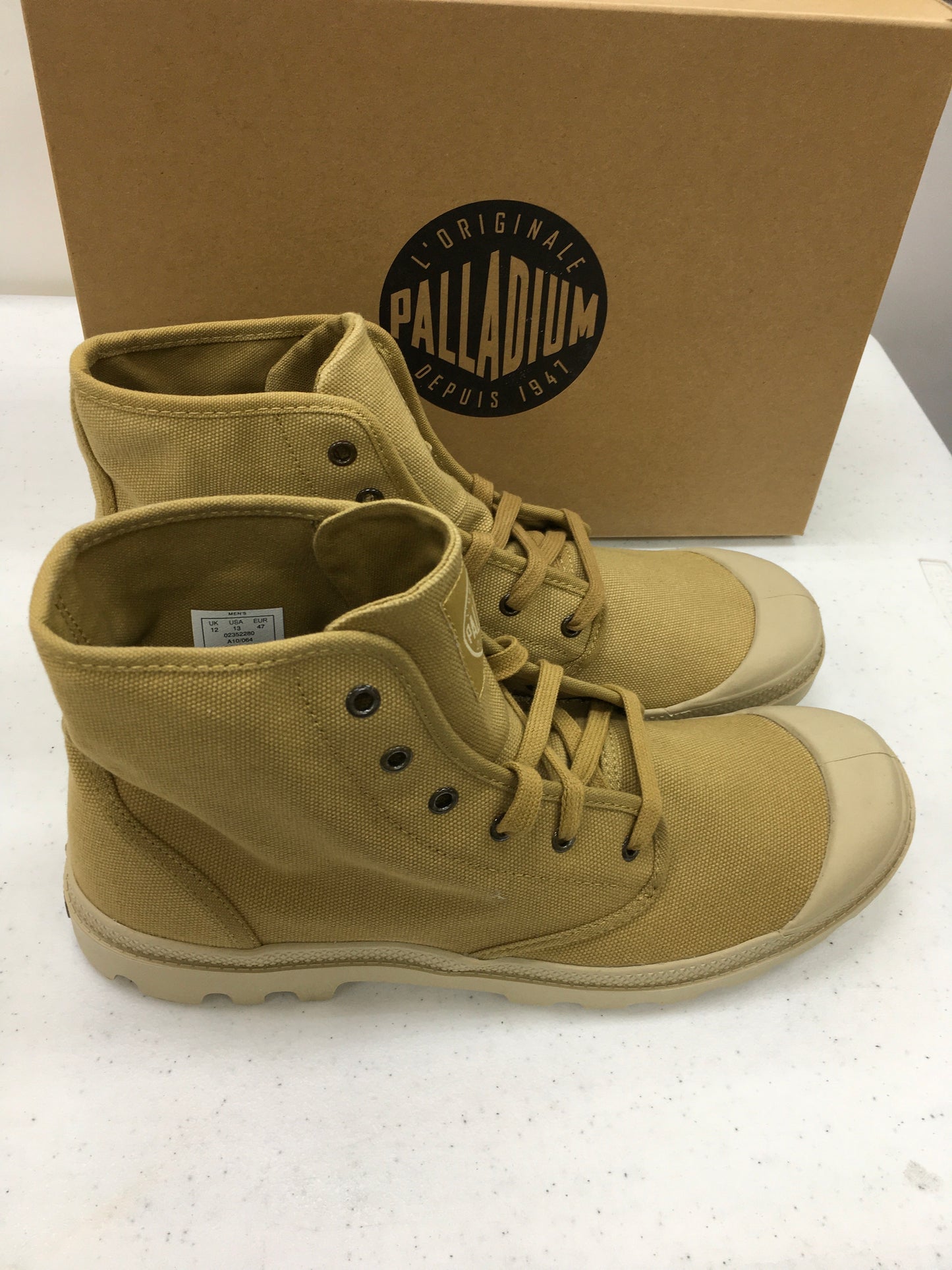 PALLADIUM PAMPA HI MEN'S MUSTARD/PUTTY 02352280