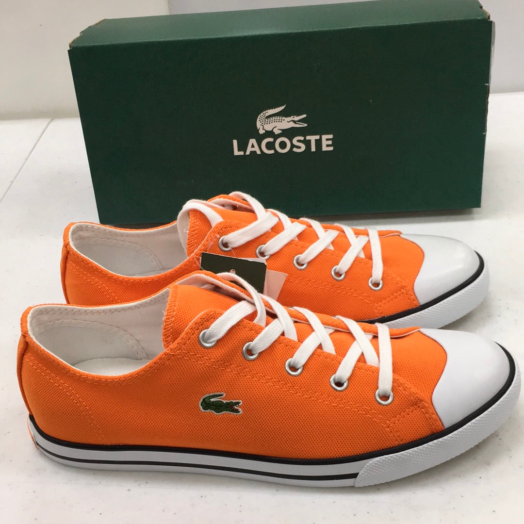 LACOSTE SCARPE TELA GRIGIO L27 SRM ORANGE