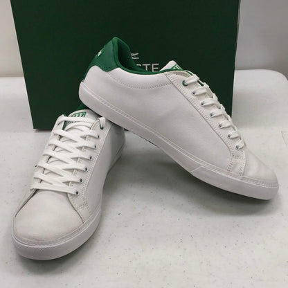 LACOSTE GRAD VULC TSP US SPM CNV WHT/GRN 7-29SPM0050082