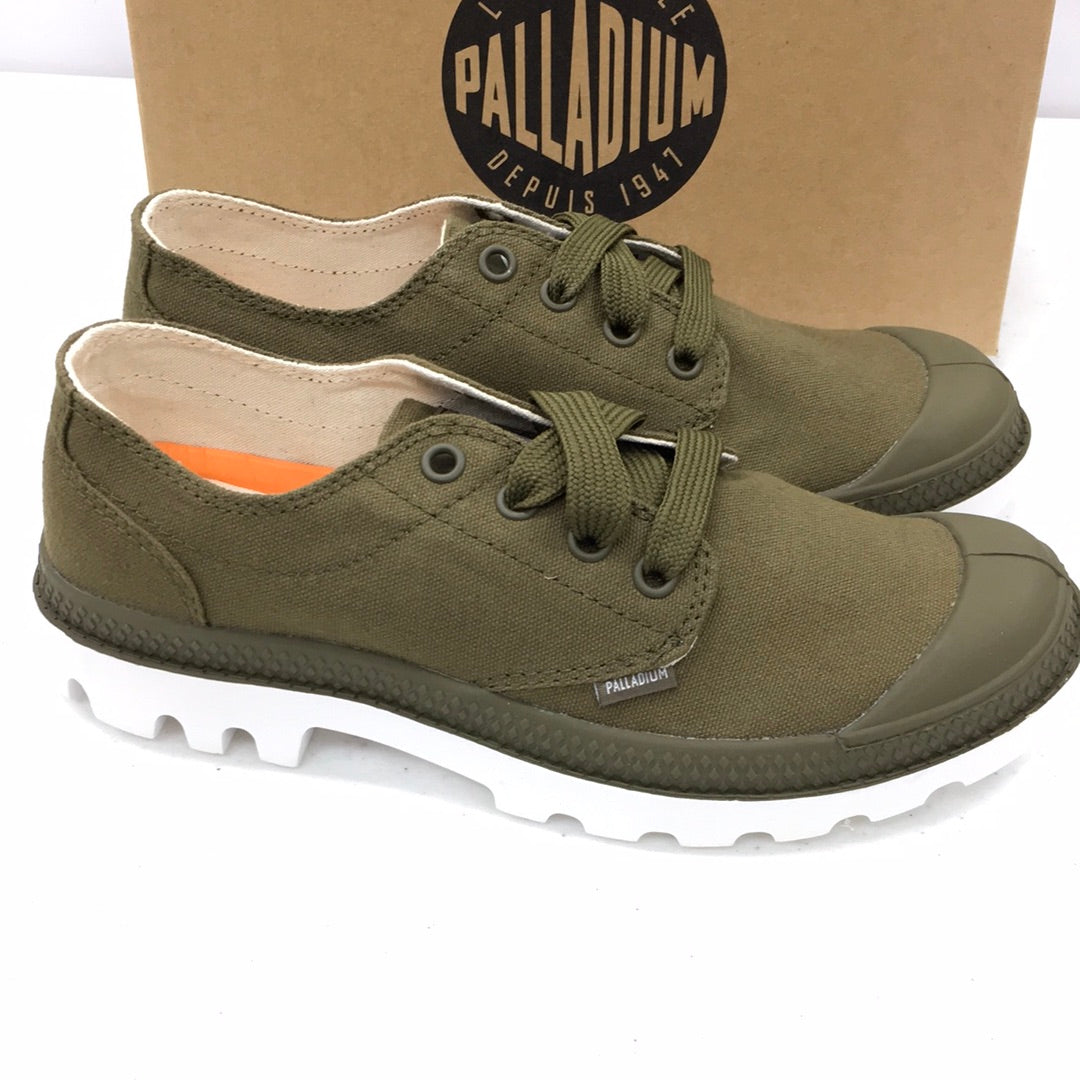 Palladium   72885-328 Blanc OX DK OLIVE/WHITE