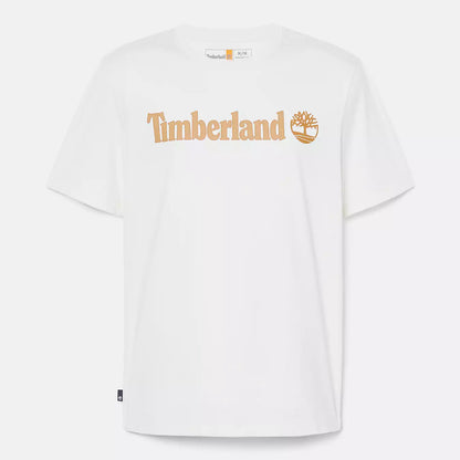 TIMBERLAND KENN LINEAR LOGO SHORT SLEEV TB0A5UPQ CM9 Vintage White