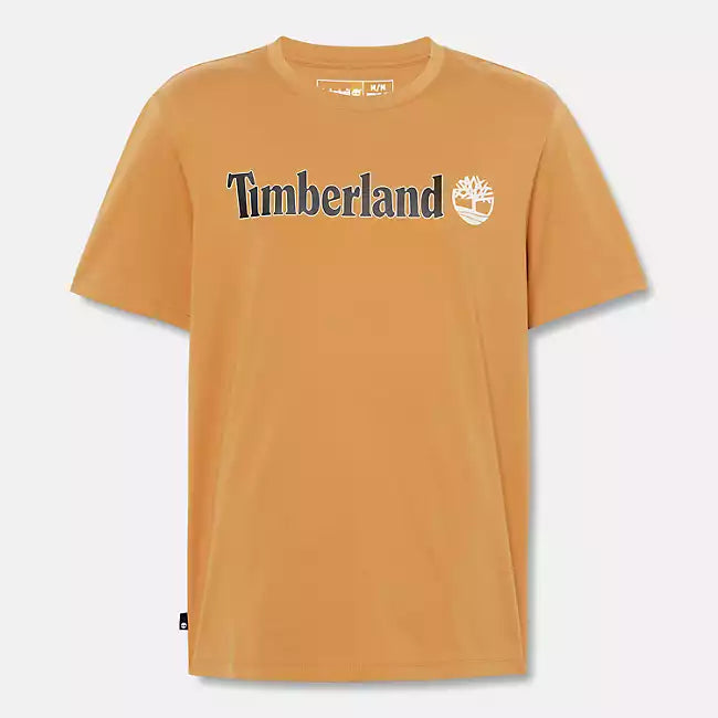 TIMBERLAND KENN LINEAR LOGO SHORT SLEEV WHEAT TB0A5UPQ P47