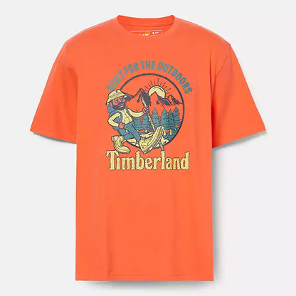 TIMBERLAND HIKE OUT GRAPHIC  T-Shirt  CORAL TB0A5YMB 880