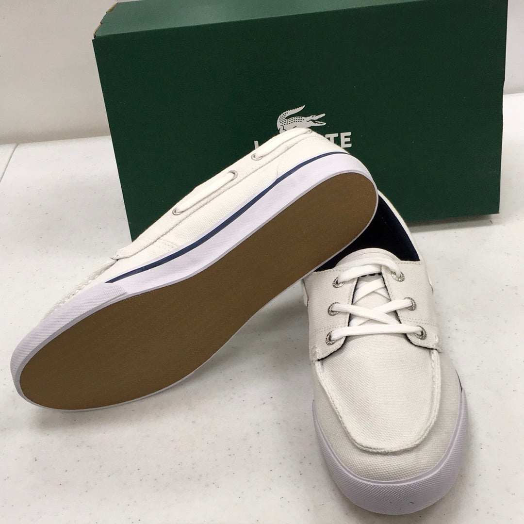 LACOSTE KEEL CLL SPM CNV WHT/DK BLU 7-25SPM5035X96