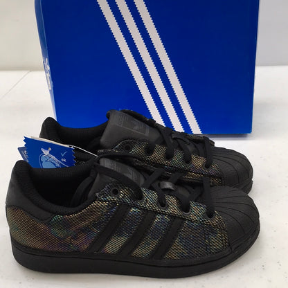 ADIDAS SUPERSTAR BLACK IRIDESCENT BY2185 PRE SCHOOL