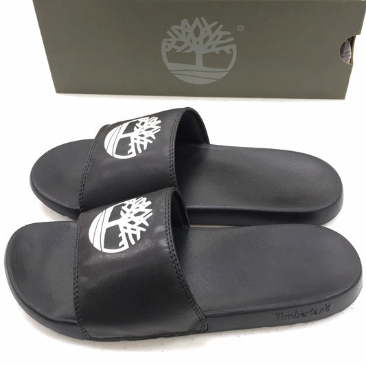 TIMBERLAND PLAYA SANDS SLIDE BLACK W WHITE MENS TB 0A24VP 015