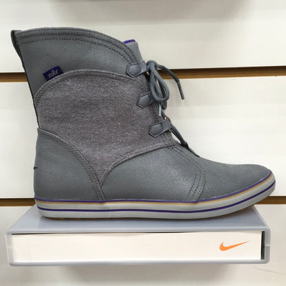 Nike Carico Boots 530910-051 Lace Ups Gray Grey Purple Womens