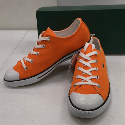 LACOSTE SCARPE TELA GRIGIO L27 SRM ORANGE