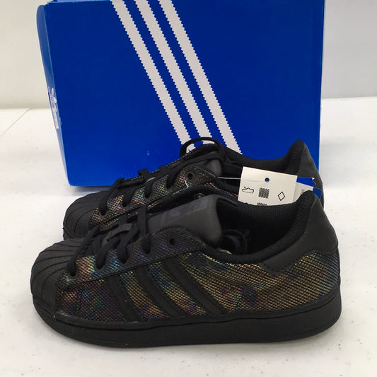 ADIDAS SUPERSTAR BLACK IRIDESCENT BY2185 PRE SCHOOL