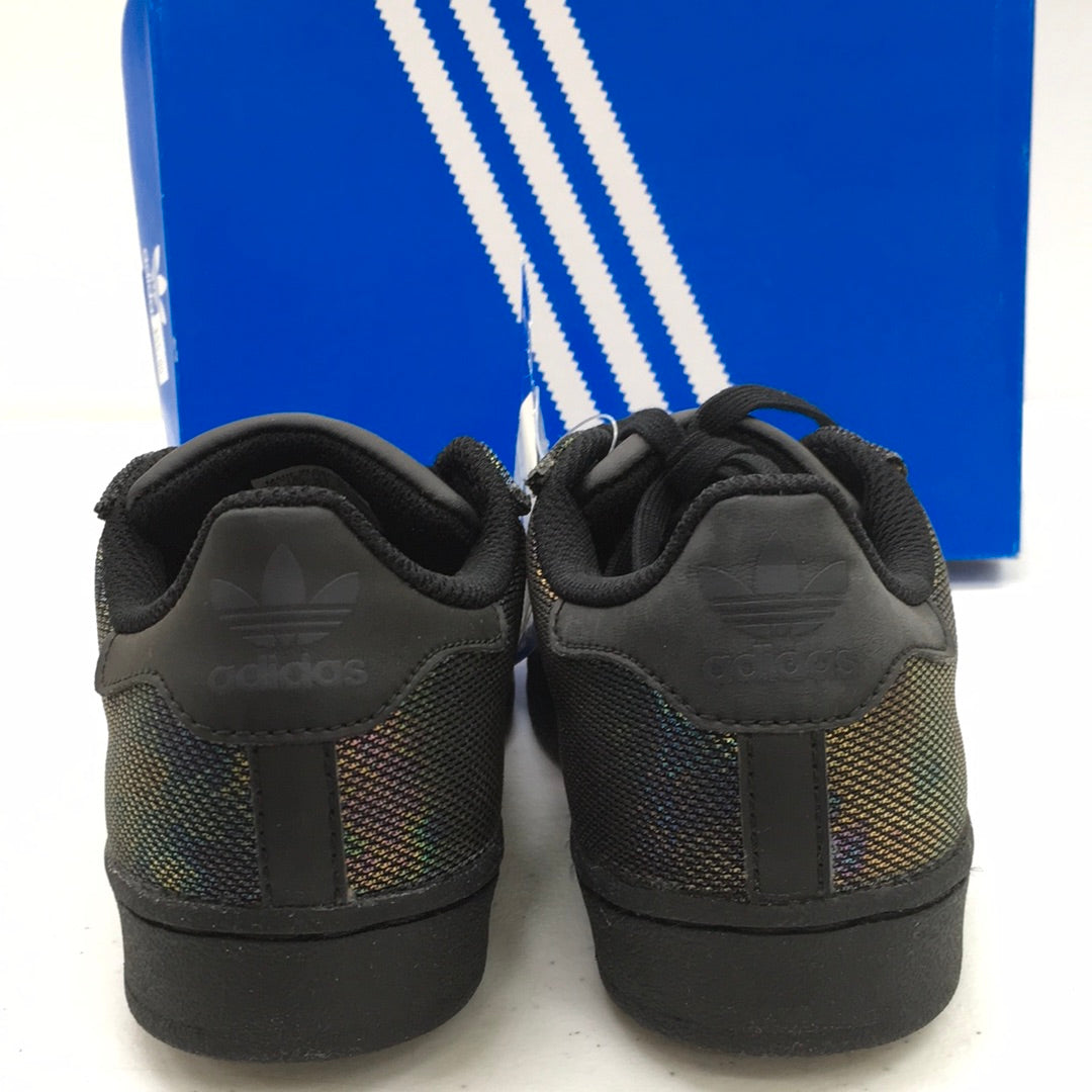 ADIDAS SUPERSTAR BLACK IRIDESCENT BY2185 PRE SCHOOL