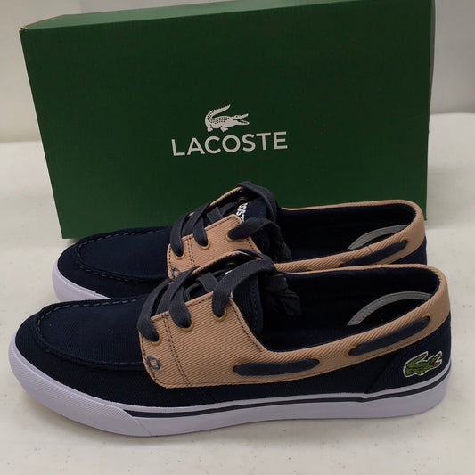 LACOSTE KEEL OXR SPM CNV DK BLU/LT BRW 7-27SPM3006L1B