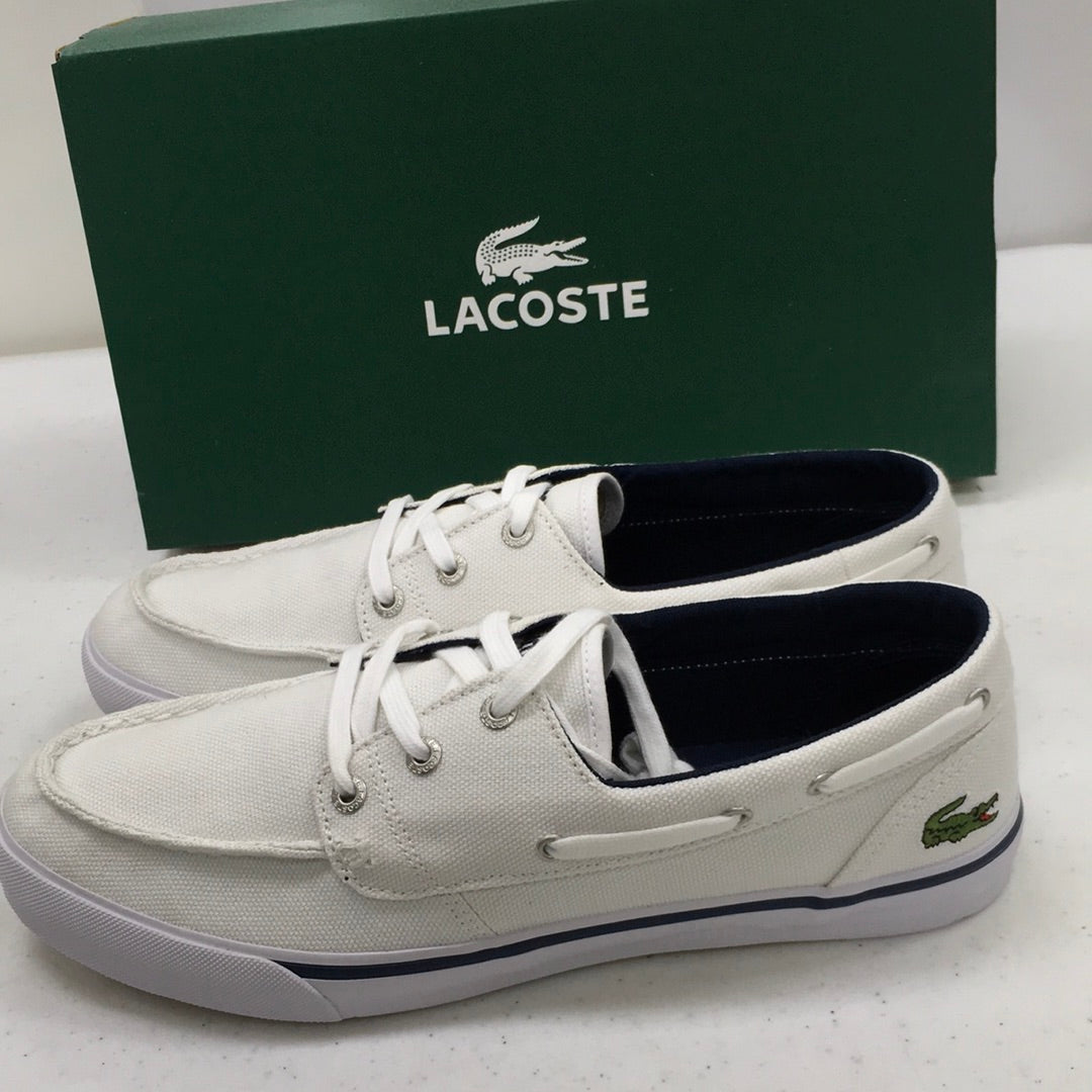 LACOSTE KEEL CLL SPM CNV WHT/DK BLU 7-25SPM5035X96