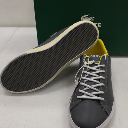 LACOSTE GRAD VULC US SPM LTH/SYN GRY/YLW 7-25SPM300671H