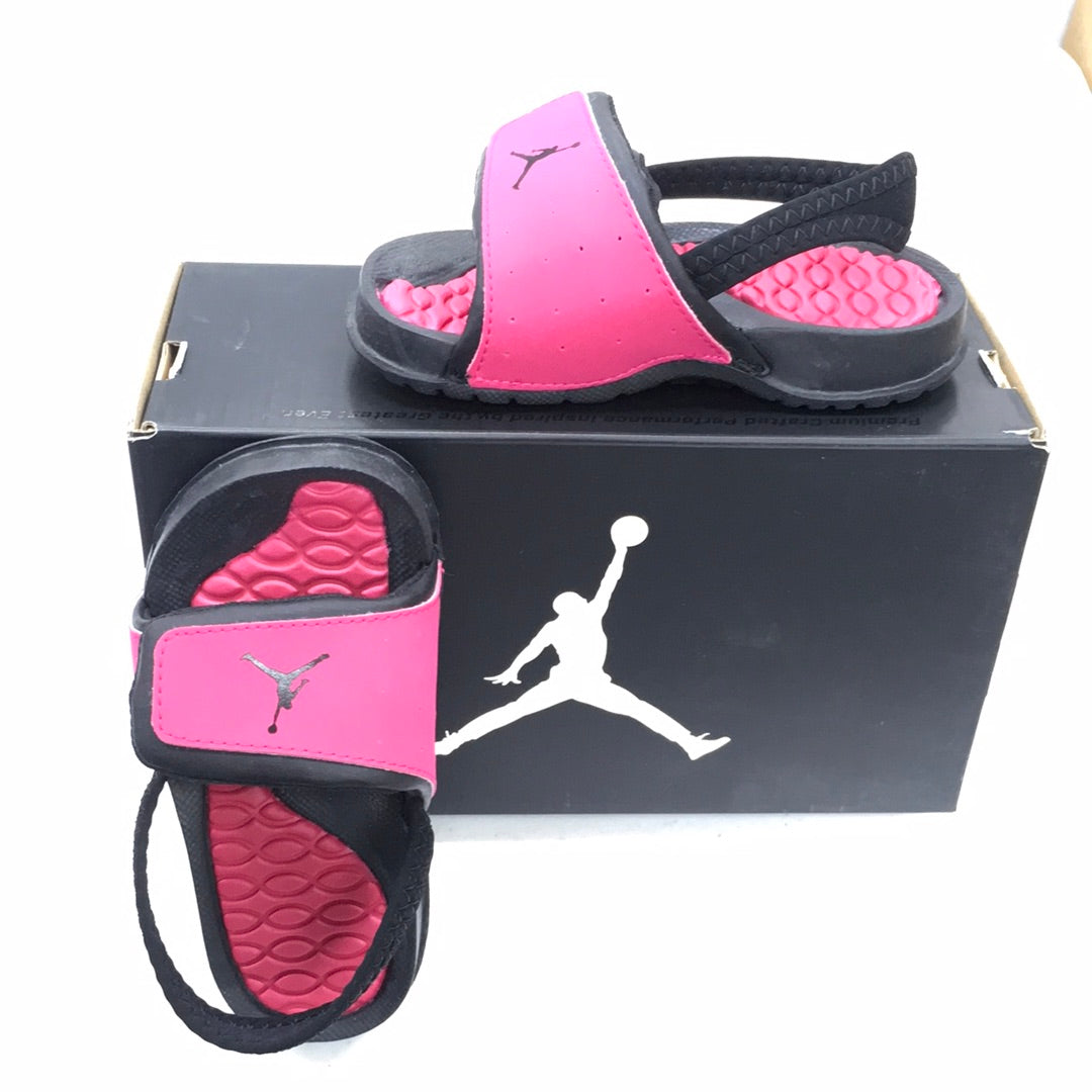 Nike Air Jordan Hydro 2  Cherry/Black Slide Sandals ~ 487574-609 Toddler