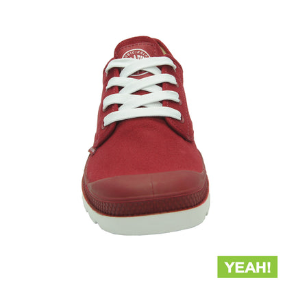 PALLADIUM 72885606 BLANC OX CLASSIC RIO RED WHITE Grade School