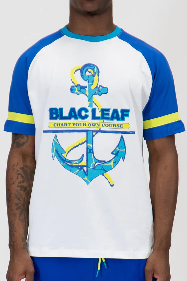 BLAC LEAF CHART YOUR OWN COURSE RAGLAN SHIRT BLS123-110