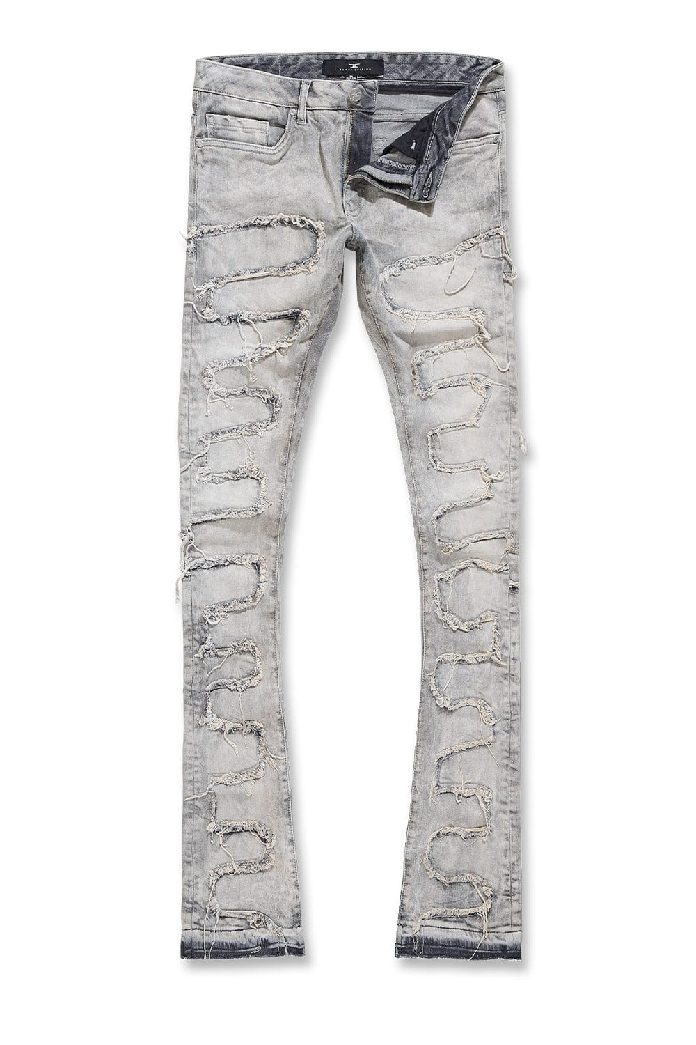 JORDAN CRAIG MARTIN STACKED - PYTHON DENIM (BONE WHITE) JTF1130