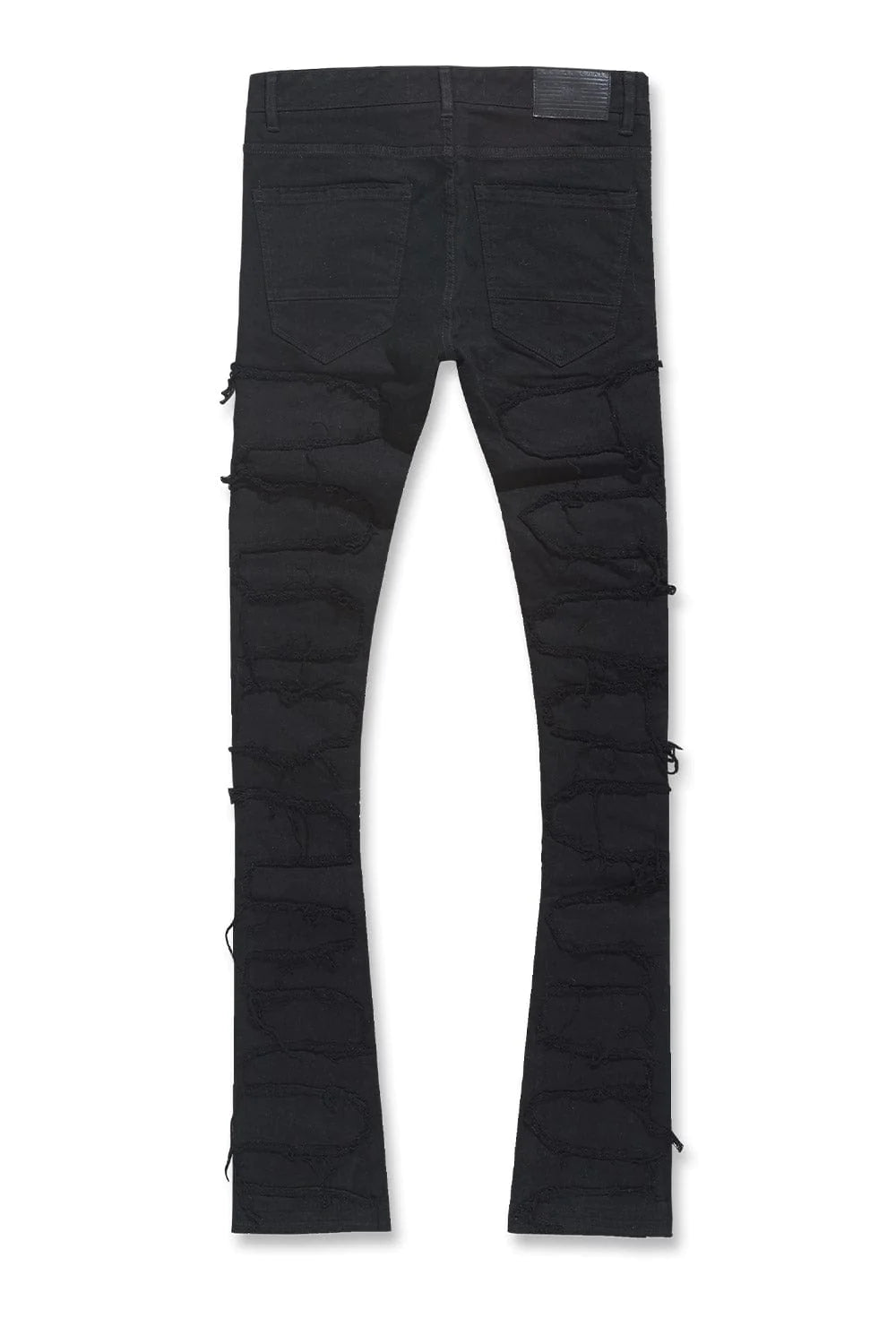 JORDAN CRAIG MARTIN STACKED - PYTHON DENIM (JET BLACK) JTF1130A